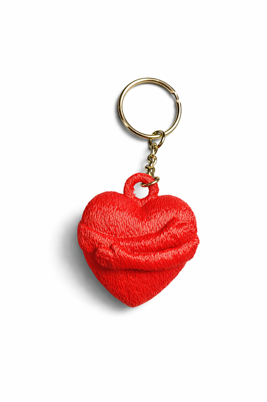 Porta-chaves em forma de coração